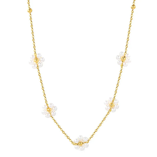 Pearl Bloom Bead Necklace