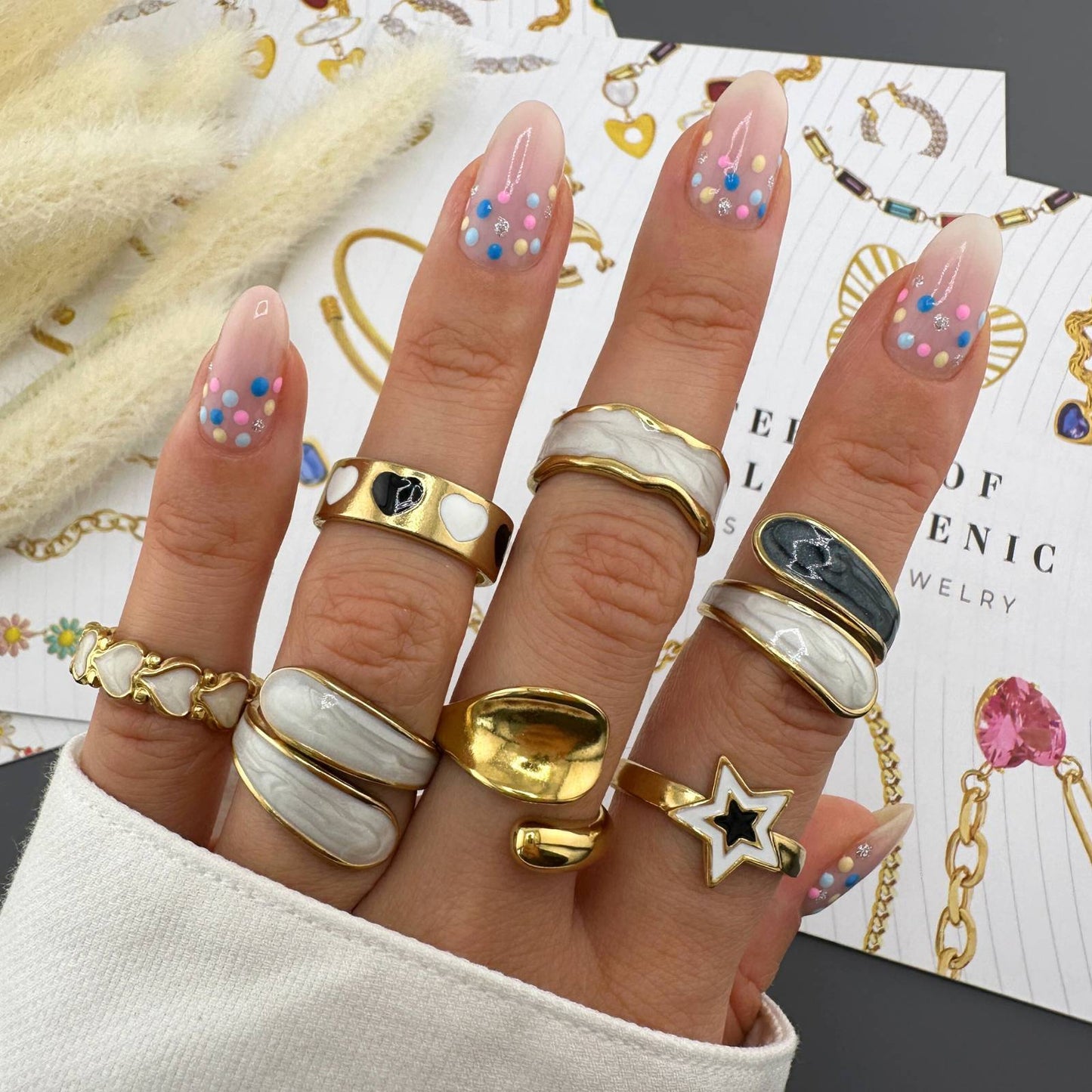D MISK Qubra Adjustable Ring