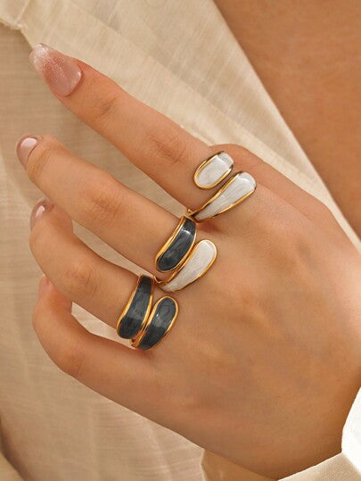 D MISK Qubra Adjustable Ring