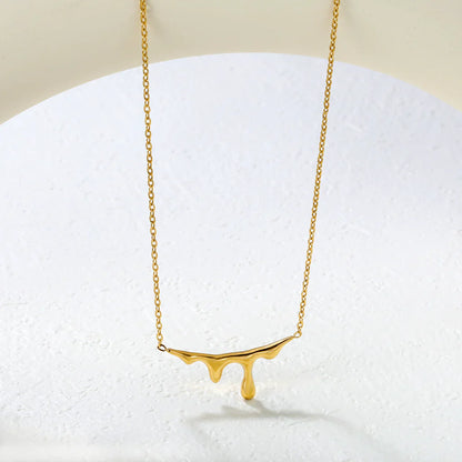 Elara Teardrop Pendant Tag Necklace