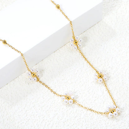 Pearl Bloom Bead Necklace
