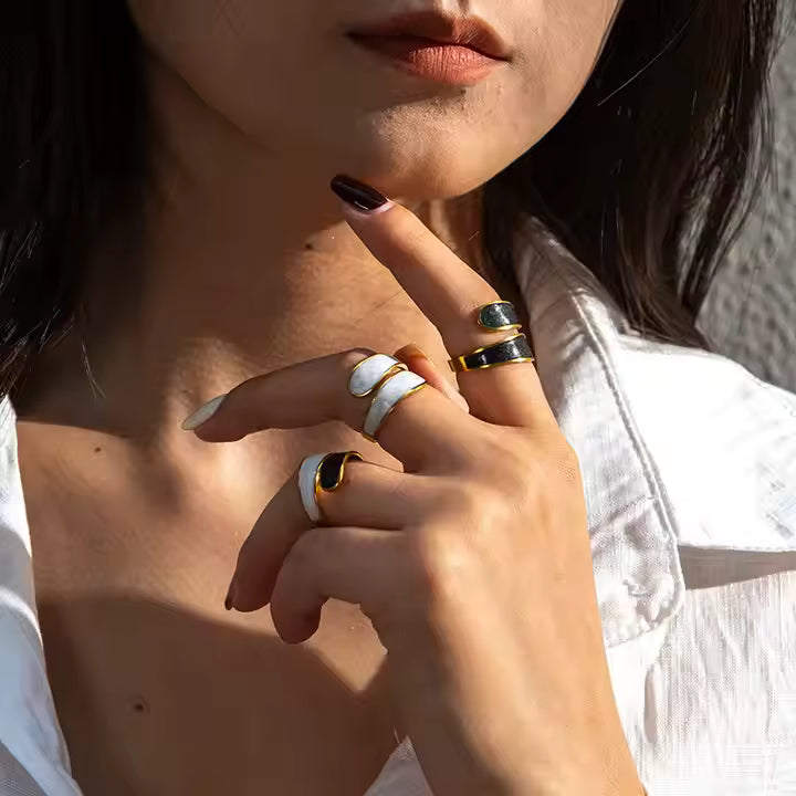 D MISK Qubra Adjustable Ring